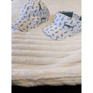 SPRINTS White Green Turtle Pattern Baseball Cap & Sun Visor Set One Size
